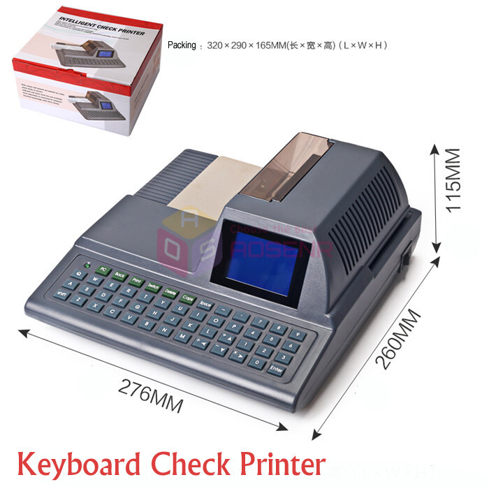 Intelligent Automatic Full-Keyboard Check Printing Printer Cheque Writer
