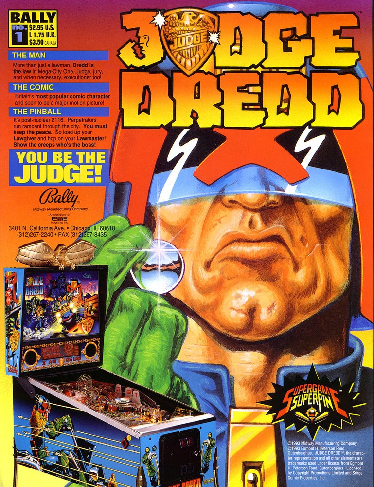 Judge Dredd Pinball - CPU Rom L-7 [U6] [Bally / Williams] EPROM