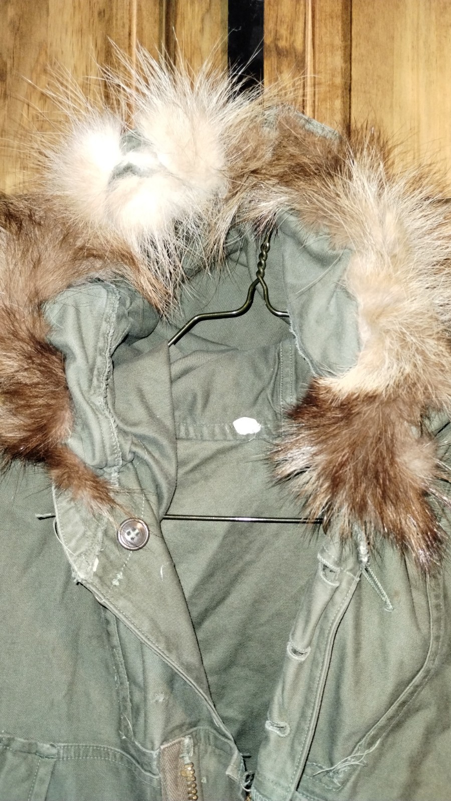 Original Modified WWII 1943 US Army Anorak Parka W/Zipper Cold Weather Medium #2