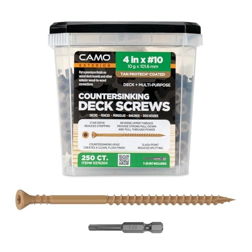 4" X #10 - COUNTERSINKING Deck Screw 250 Count