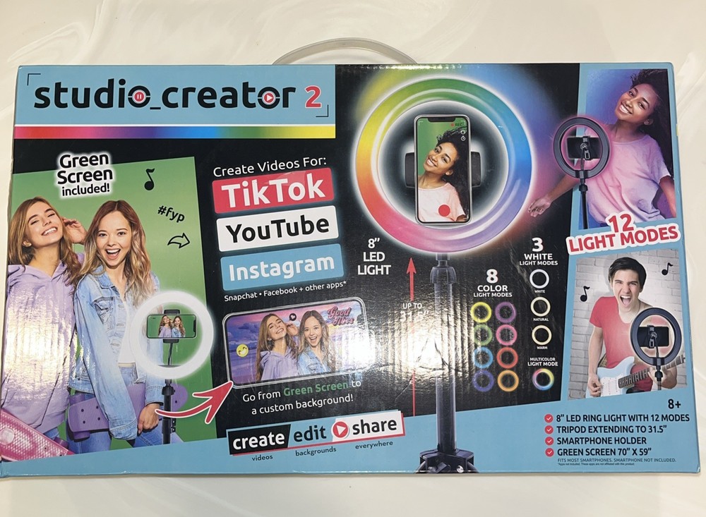 Studio Creator 2 Video Maker Kit for Youtube TikTok Instagram – Version 2 NIB
