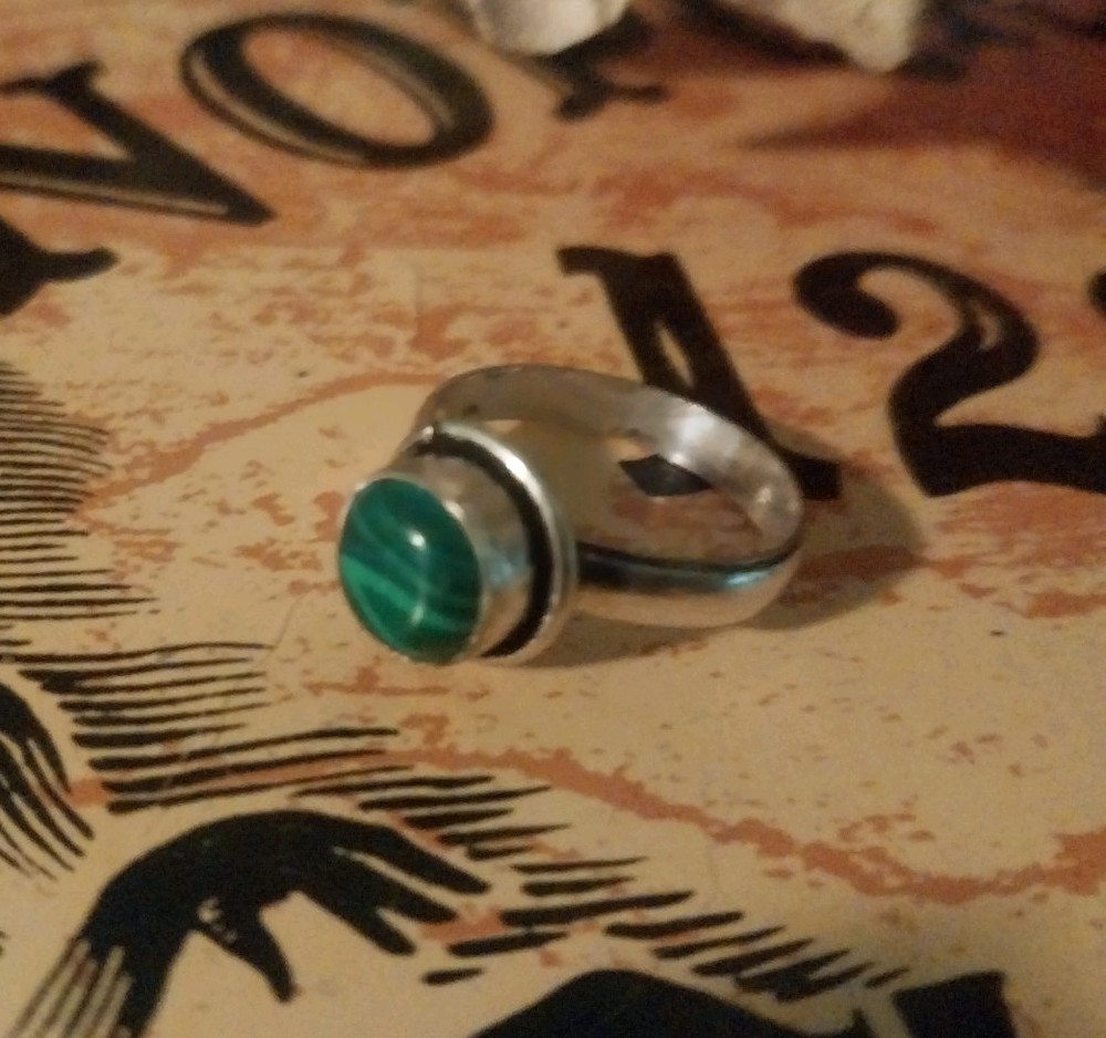 Financial Prosperity Spell Malachite Ring - Powerful Magic Ring