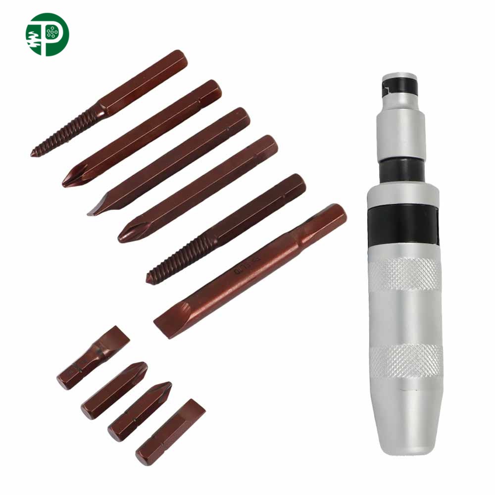0.5-inch Impact Driver Socket Set Screw Phillips Hex Heavy Duty Screwdriver Bits