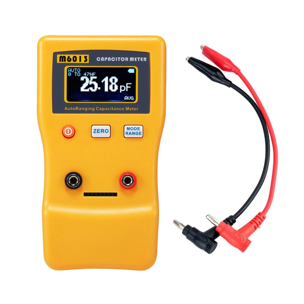 Handheld M6013 Capacitor Meter Auto Rang Measuring Capacitance Tester Instrument