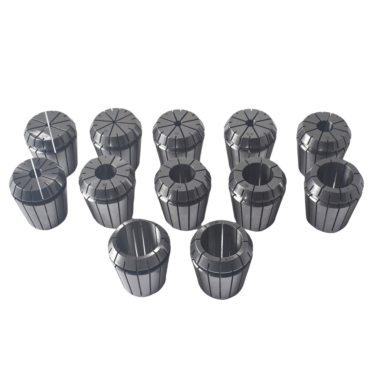 12 Pack ER40 Collet Set Spring Collets Chuck 1/8"- 1-1/8" Precision For Lathe