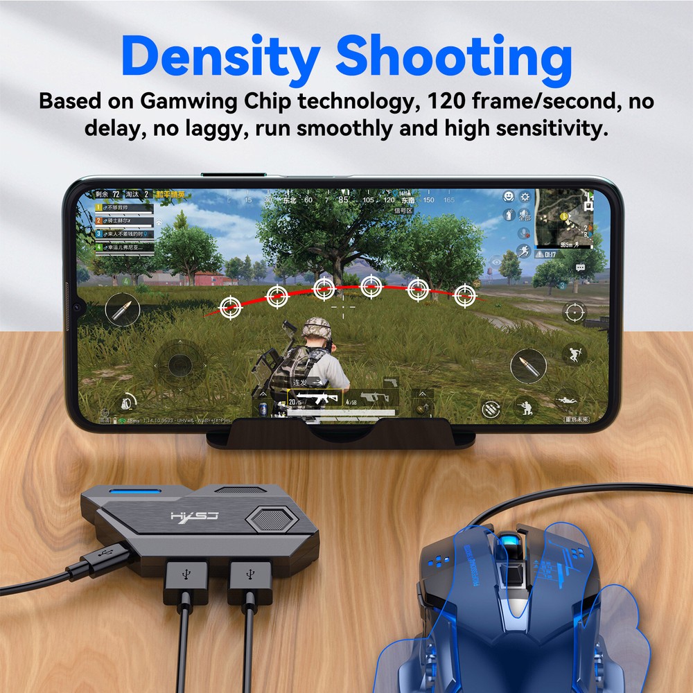 Gamepad PUBG Controller Game Keyboard Mouse Converter For IOS 13.4 below Adapter