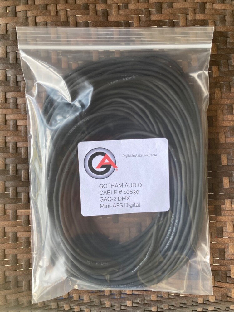Gotham GAC-2Mini-AES  Digital Installation Cable- 100 Foot Coil