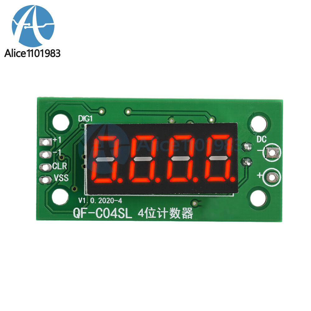 DC4-40V 0-9999 Electronic Digital Counter Module With Power Cut Memory Function