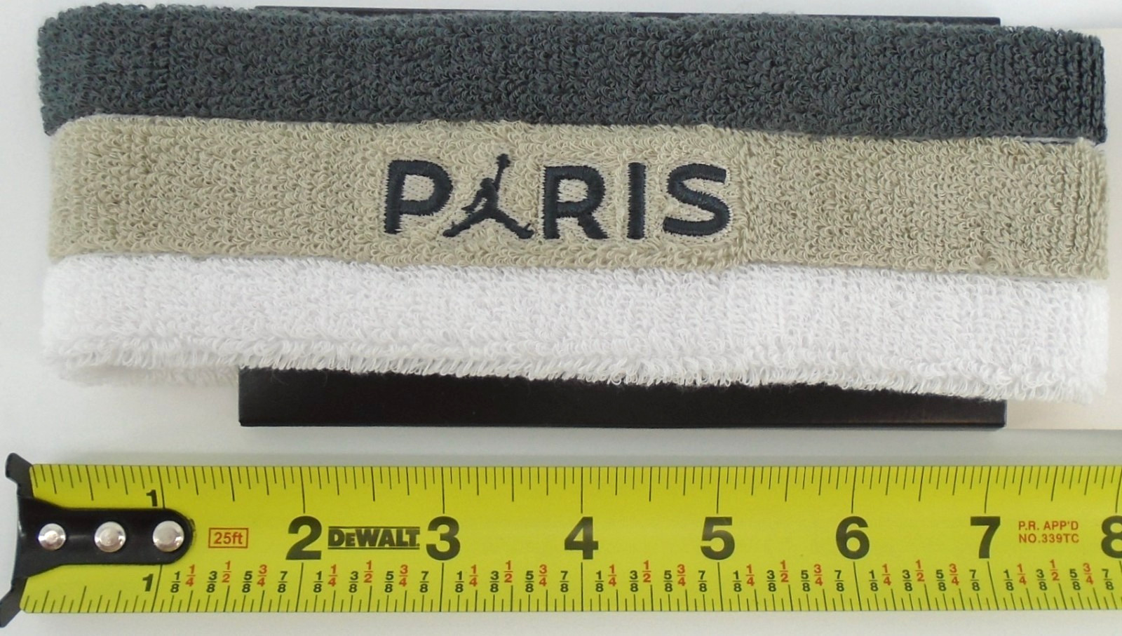 Nike Jordan Terry Headband & Wristbands Set Men's Iron Grey/Stone