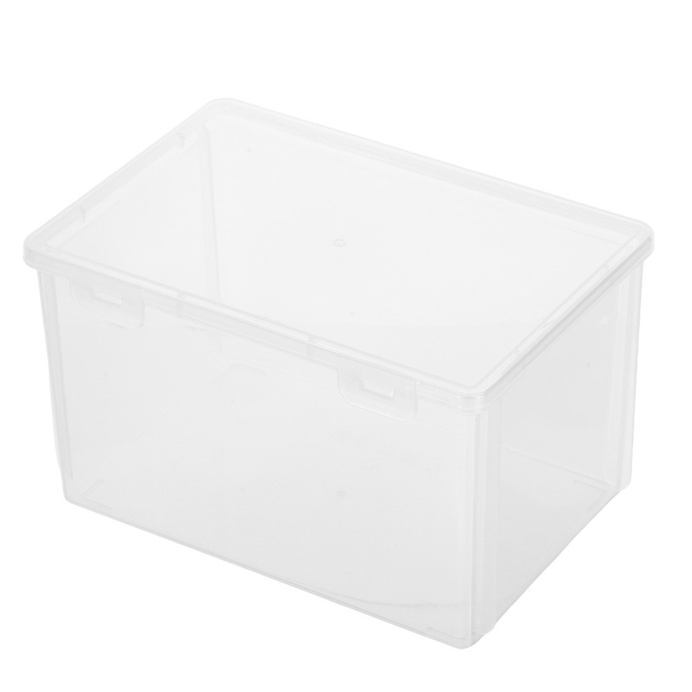 CD Storage Case - Stackable Clear Container for DVDs Disc Albums Books -