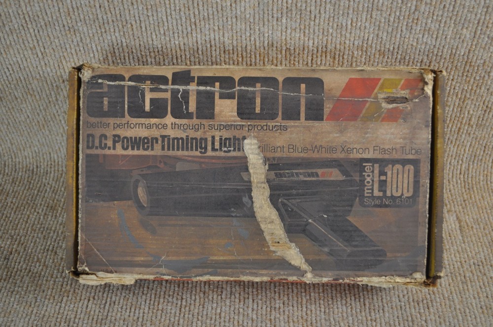 Vintage Actron D.C. Power Timing Light Black Model L-100