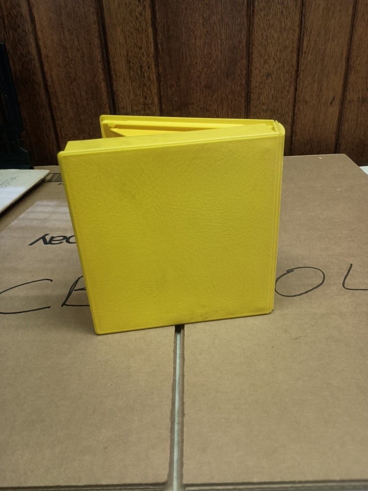 Color Coder Library Case. Yellow, Labels Included Inside