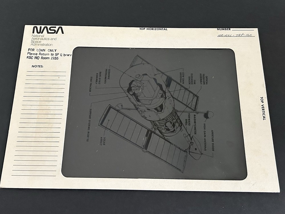 1978 NASA KSC Shuttle Space Telescope Satellite Presentation Transparency-160
