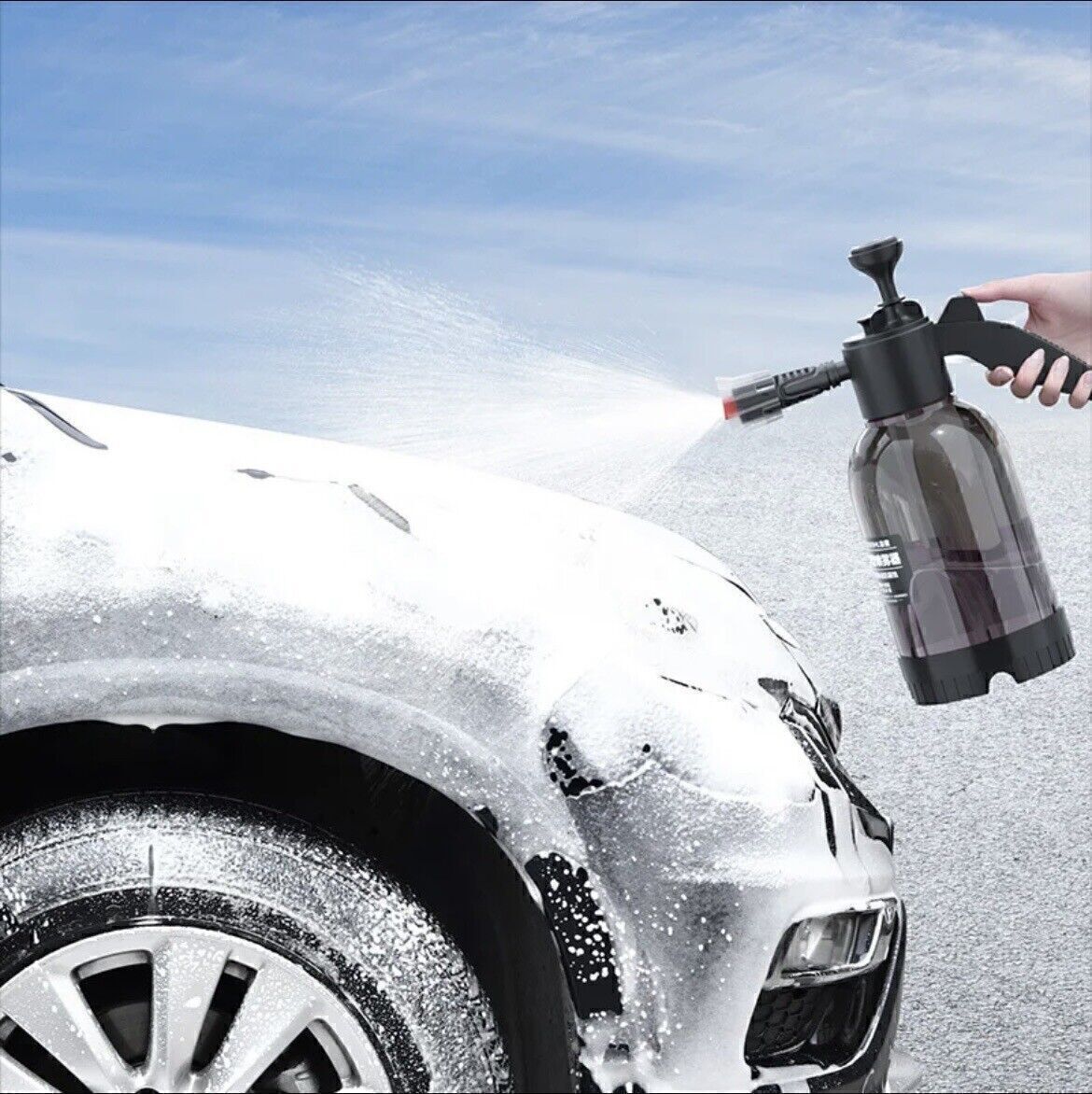 2L Car Wash Foam Sprayer Hand Held Pump Wash Spray Bottle Snow Foam Detailing US