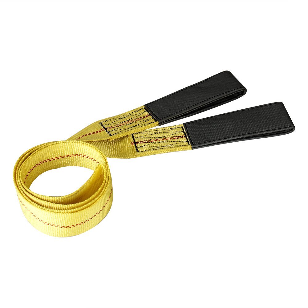 Heavy Duty 6' x 2" Nylon Flat Lifting Sling Strap Eye Polyester Webbing 9000LBS