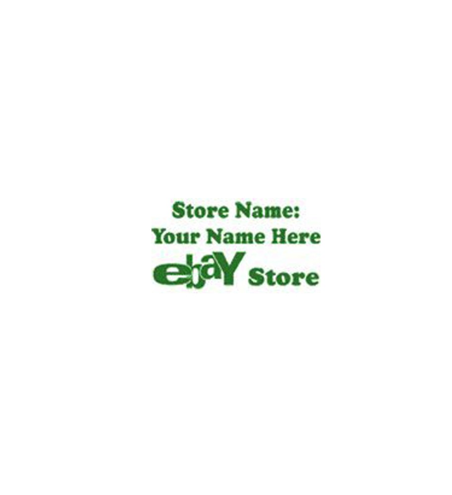 EBAY STORE NAME Self-Inking Stamp -Green