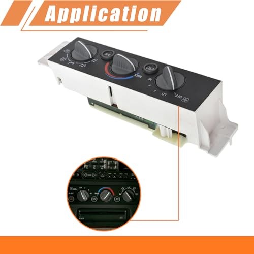 A/C Heater Control Switch Panel Without Rear Window Defogger Replacement for