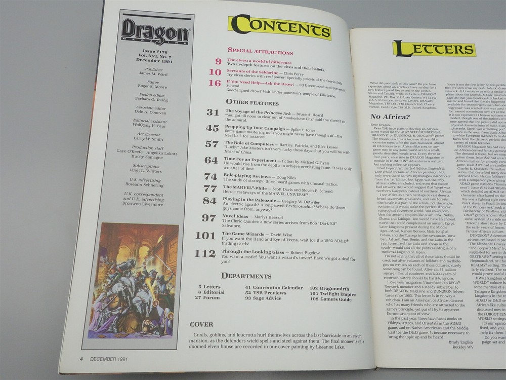 Dragon Magazine: Issue 176 (TSR)