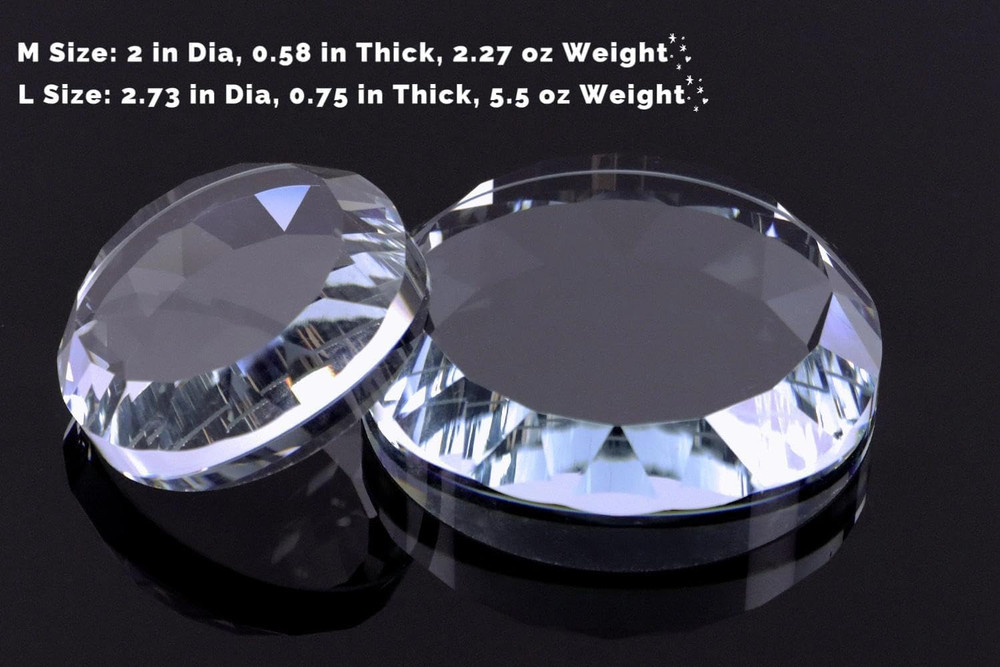 6-Pack Crystal Glass Pattern Weights for Sewing - Fabric Weights for Precision D