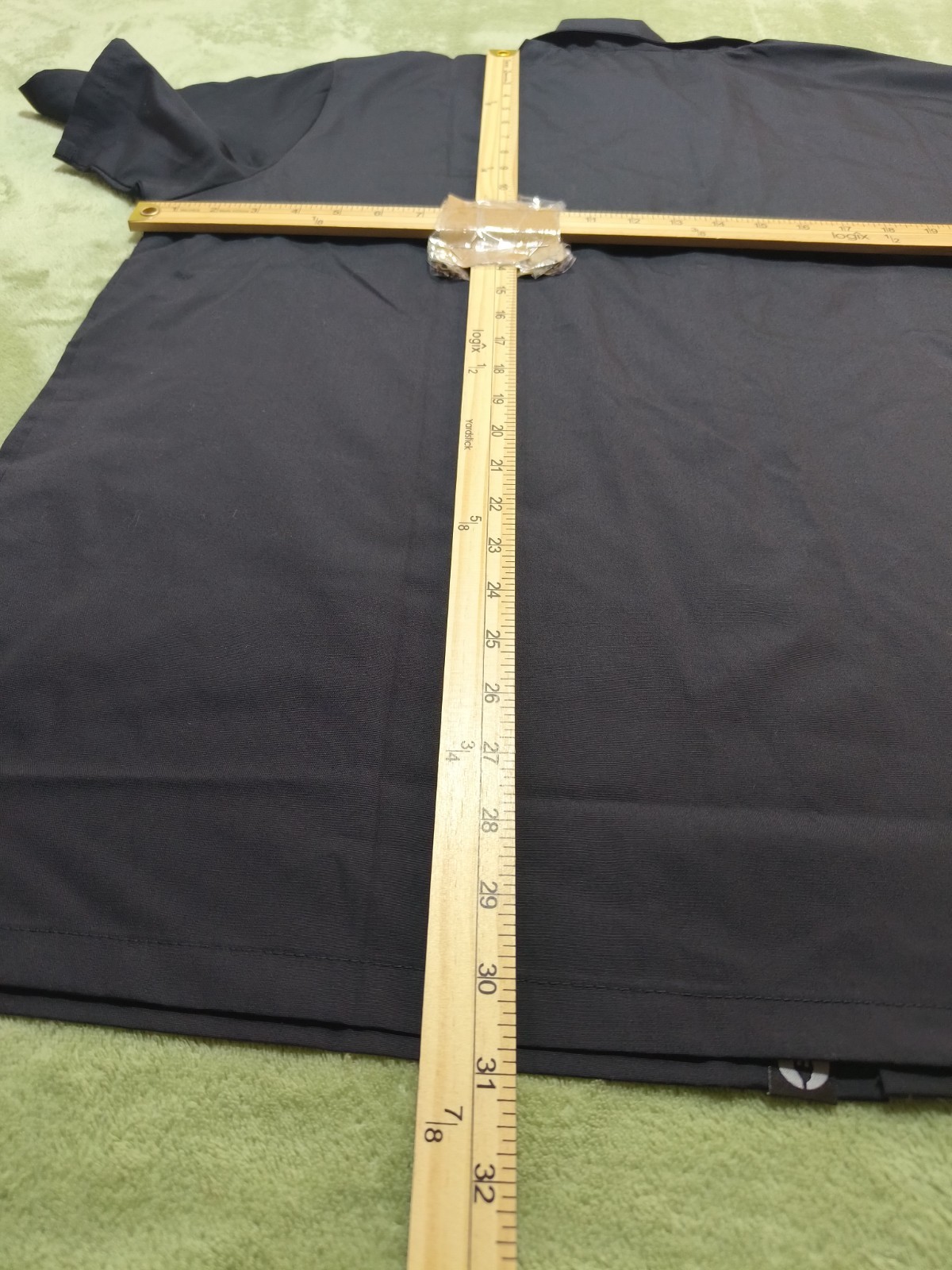 Chef Works Mens XL Black Short Sleeve Snap Front Utility Work Shirt Cook