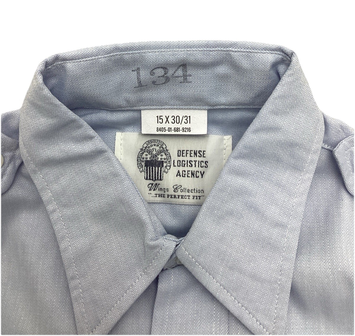 Air Force USAF Regulation Dress Blue Uniform Shirt Men's Long Sleeve