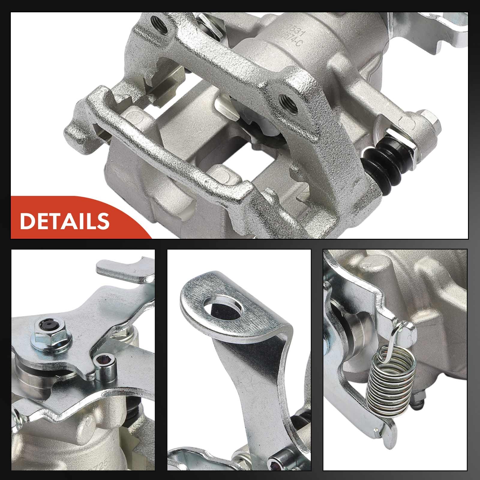 Pair Rear Side Brake Calipers for Nissan Sentra 2020 2021 2022 2023 2024 2025