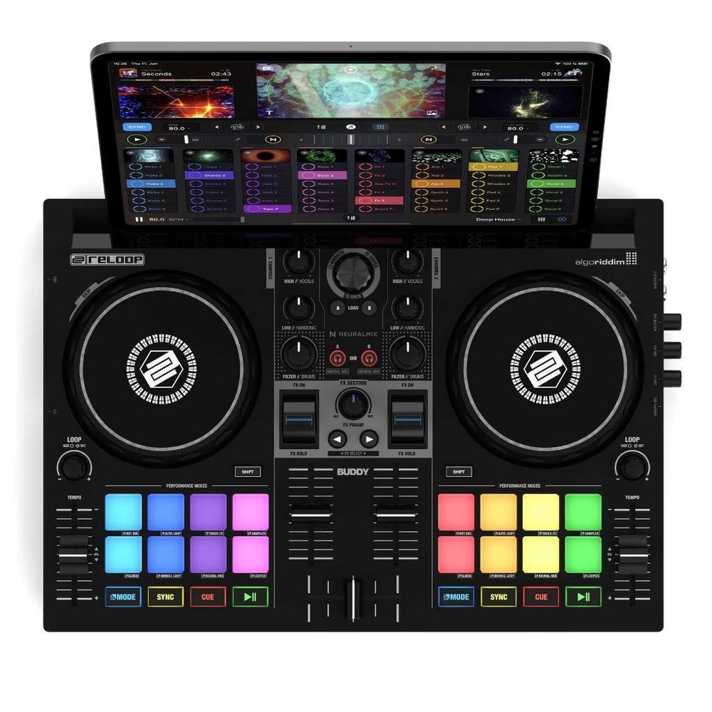 Reloop Buddy 2 Deck / 2 Channel DJ Controller for iOS & Computer (B-STOCK)