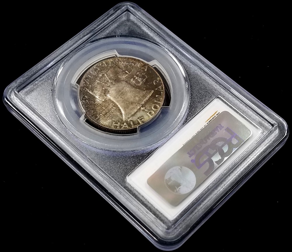 1955 Franklin Half Dollar certified MS 65 by PCGS! Deep toning!