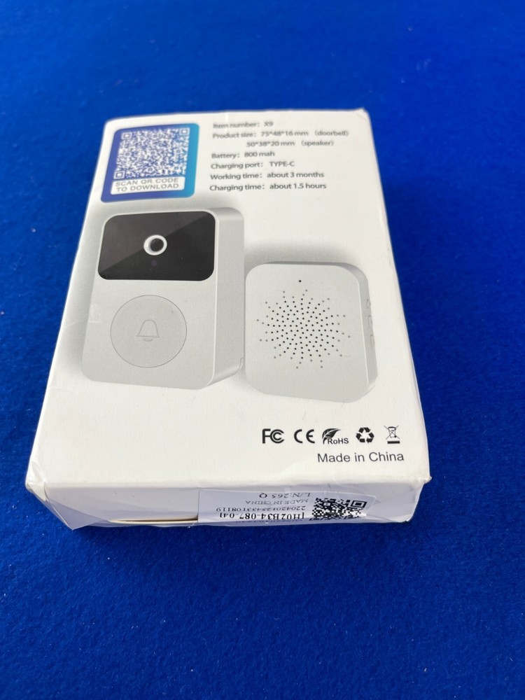 Visualizable Smart Doorbell X9 New Opened box