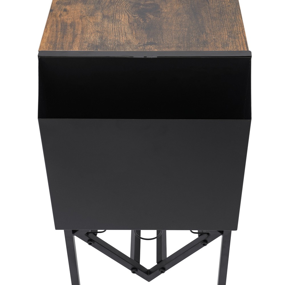 Modern Large Record Storage Rack Double Record Rack, Floor-standing Record Rack