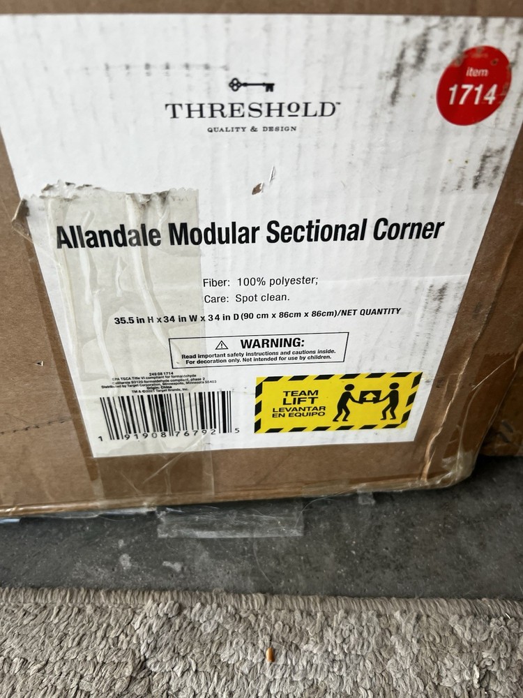 Allandale Modular Sectional Corner White