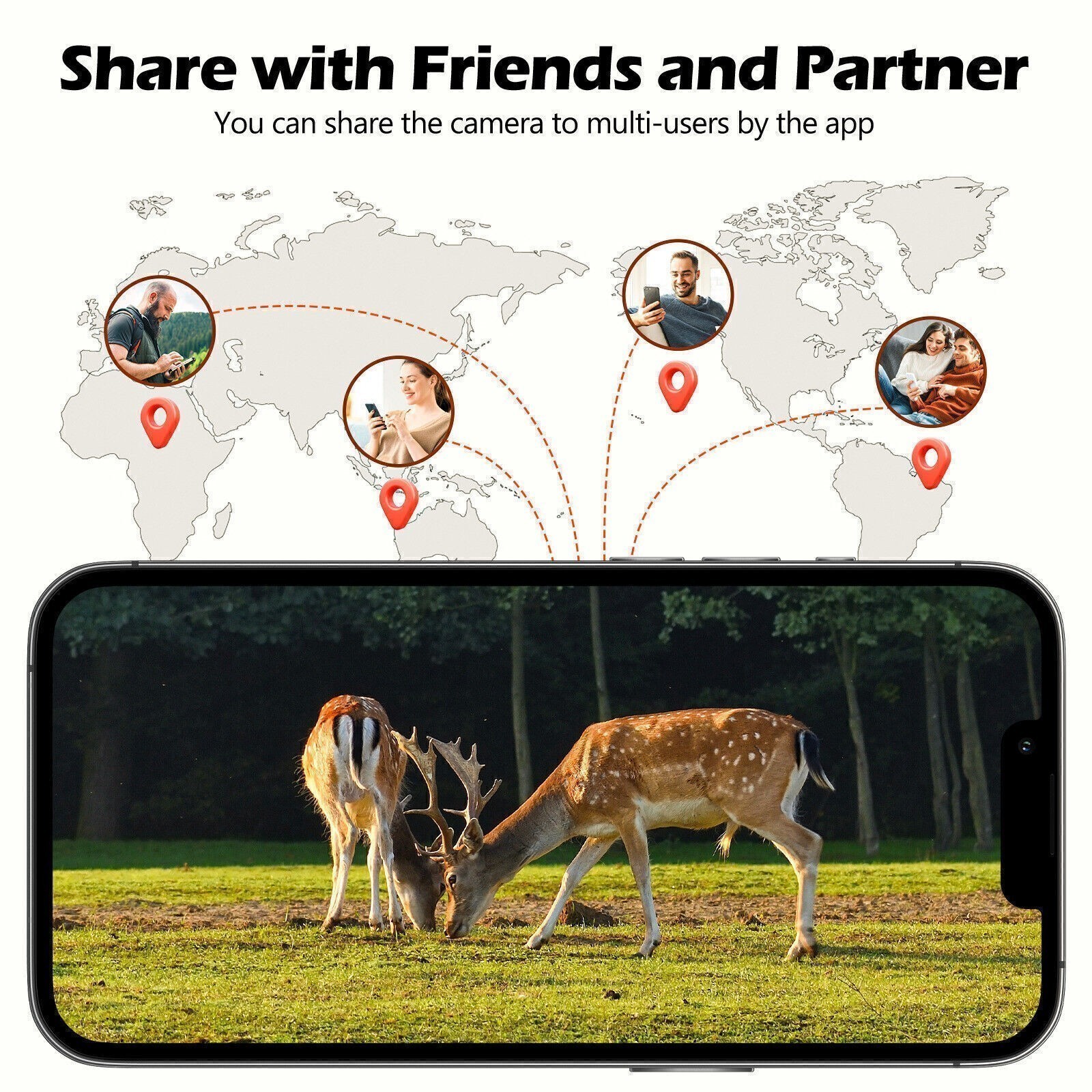 2Pack Solar Powered 4G LTE Cellular 2K PTZ Trail Camera Hunting Cam + SIM Card