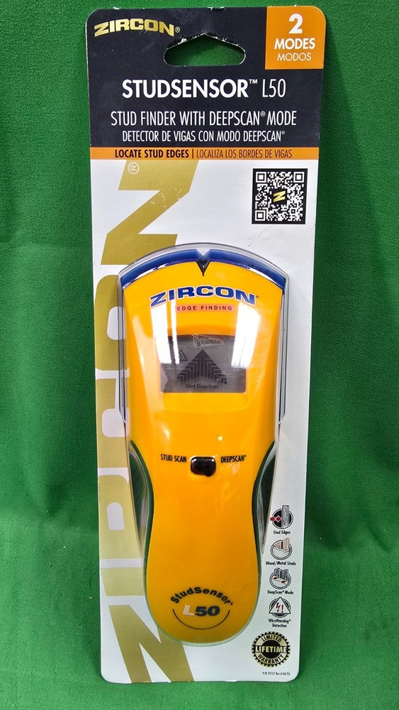 Zircon StudSensor™ L50 Stud Finder With Deepscan Mode NEW (C6)