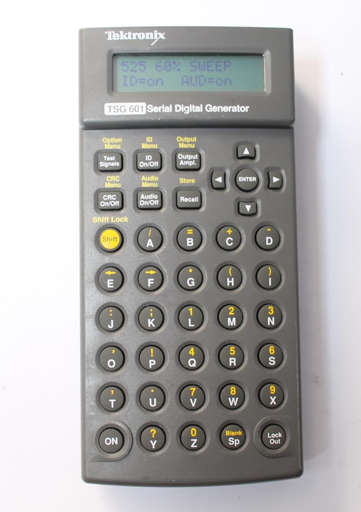 Tektronix SDA 601 & TSG 601 Serial Digital Analyzer Test Set