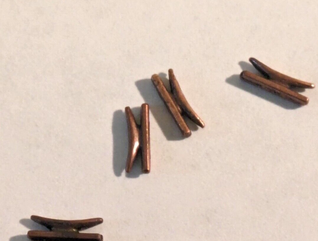 Ship Model Fittings Parts 4 Bronze Metal Cleats 5mm