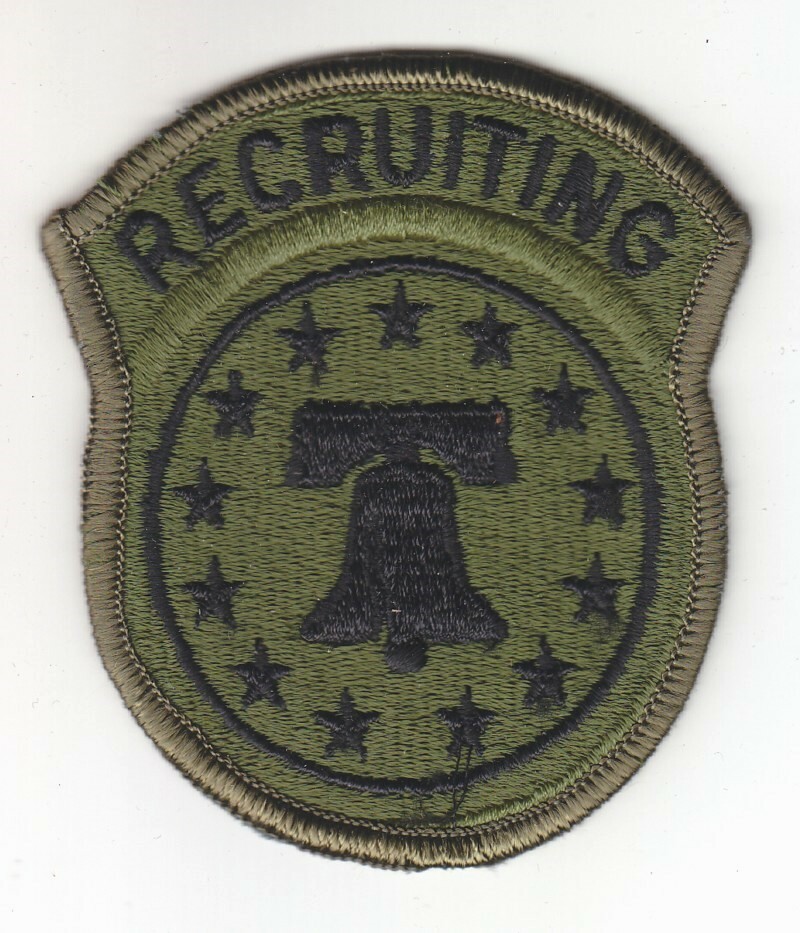 Army Patch: Army Recruiting Command - subdued, merrowed edge