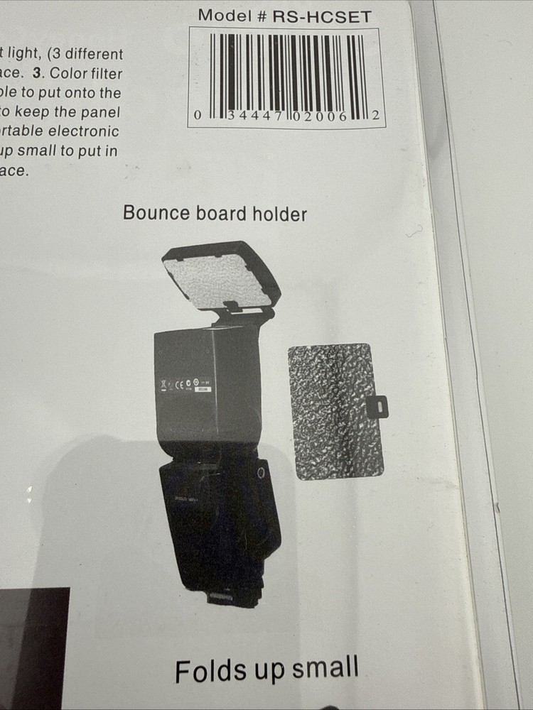 rps studio honeycomb grids-bounce panel gel holder speedlite accessory kit