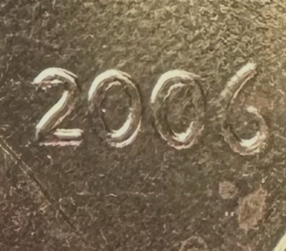 2006 Lincoln Cent Ear /Doubling Date Error A-374