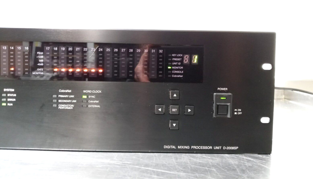 Toa Electronics D-2008SP 32-Channel Digital Mixing Processor Unit 120 V / Tested