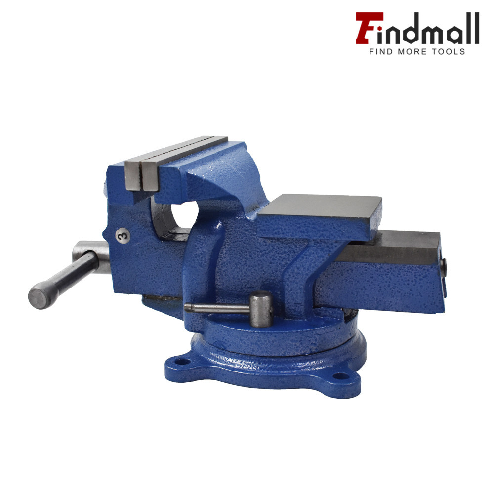 4" Bench Vise with Anvil Swivel Locking Base Table top Clamp Heavy Duty Vice