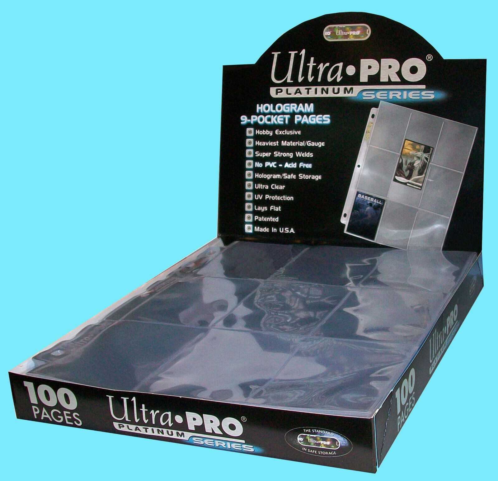 Ultra Pro: 9-Pocket Platinum Binder Pages - 100 count 81320