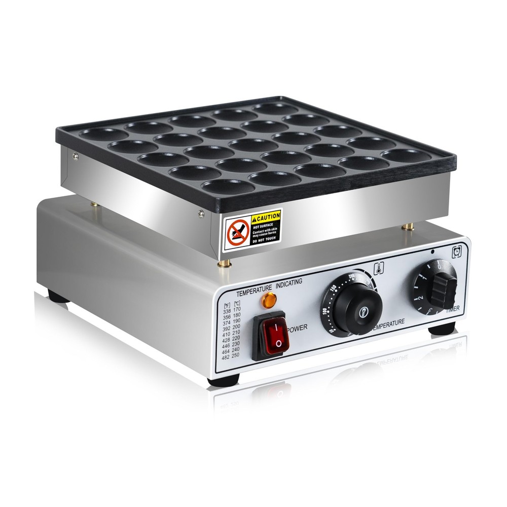 Mini Pancake Maker 25pcs Dutch Pancake Maker 950W Mini Pancakes Maker Machine...