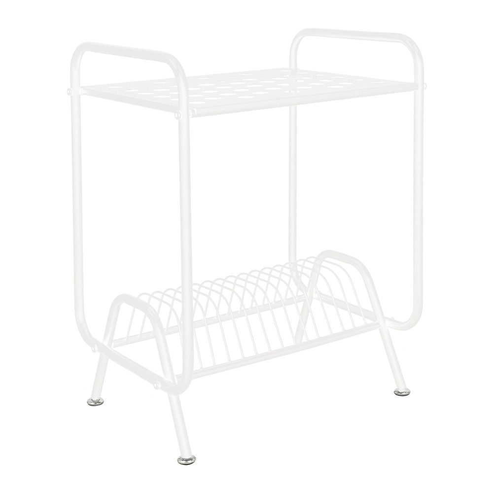 Home Retro Style Cd Storage Rack 2-layer Creative Living Room Simple Bookshelf