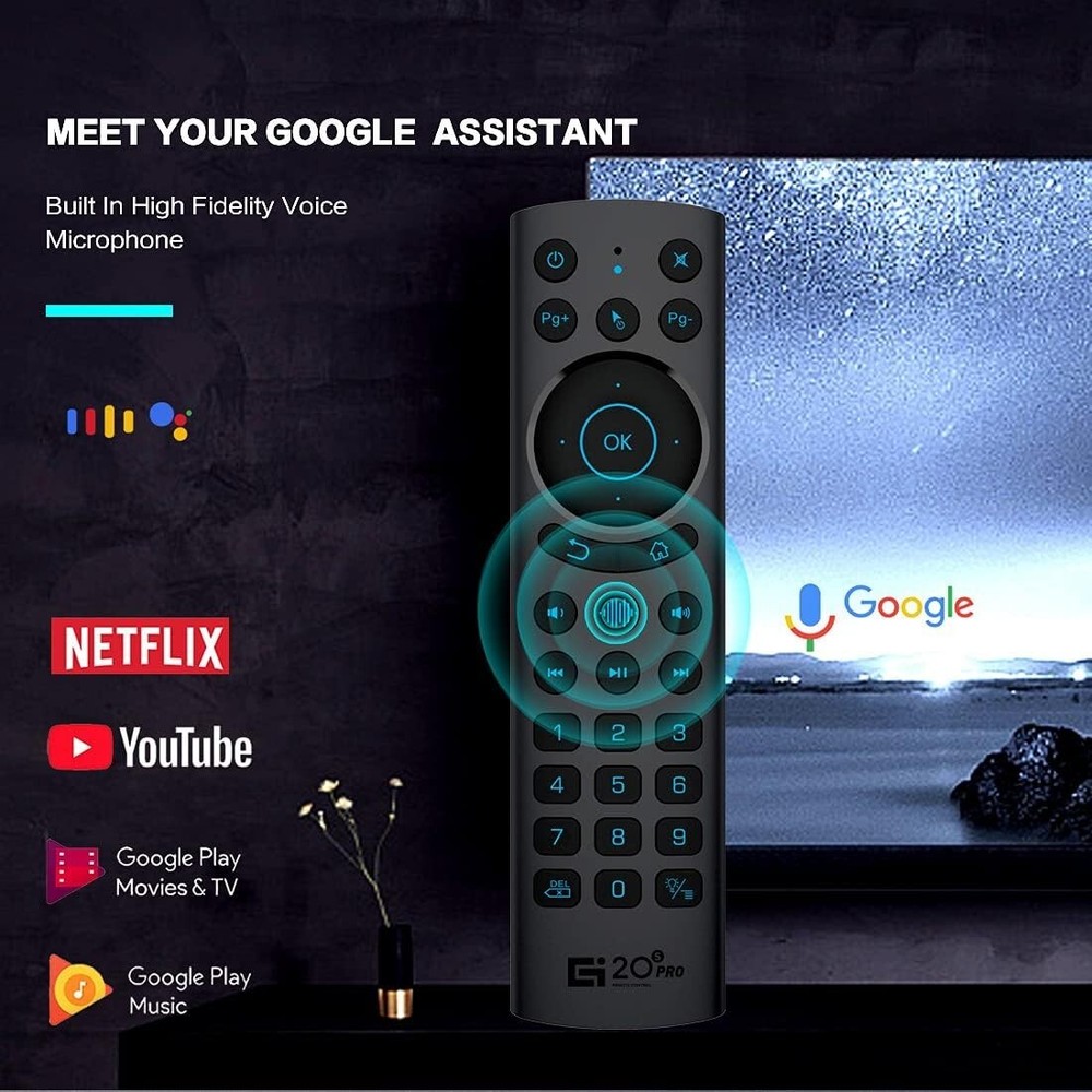 G20BTS Plus Wireless Voice Backlit Remote Control For Android TV Box 2.4G +USB