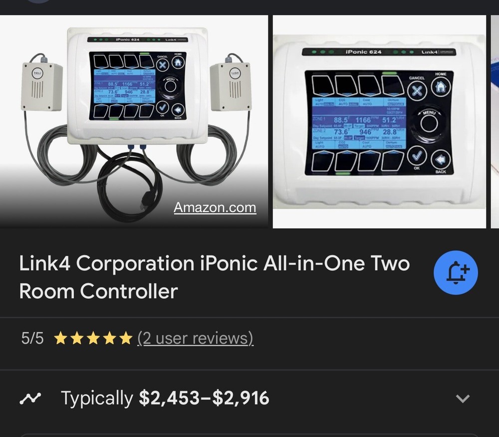 Iponic 624 Dual Room Climate Controller