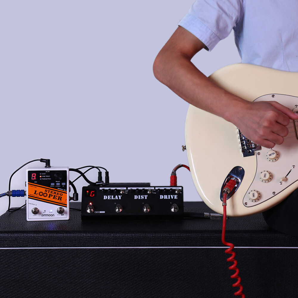 Stereo Looper Loop Record Guitar Effect Pedal for Practice Live Performance V7S6