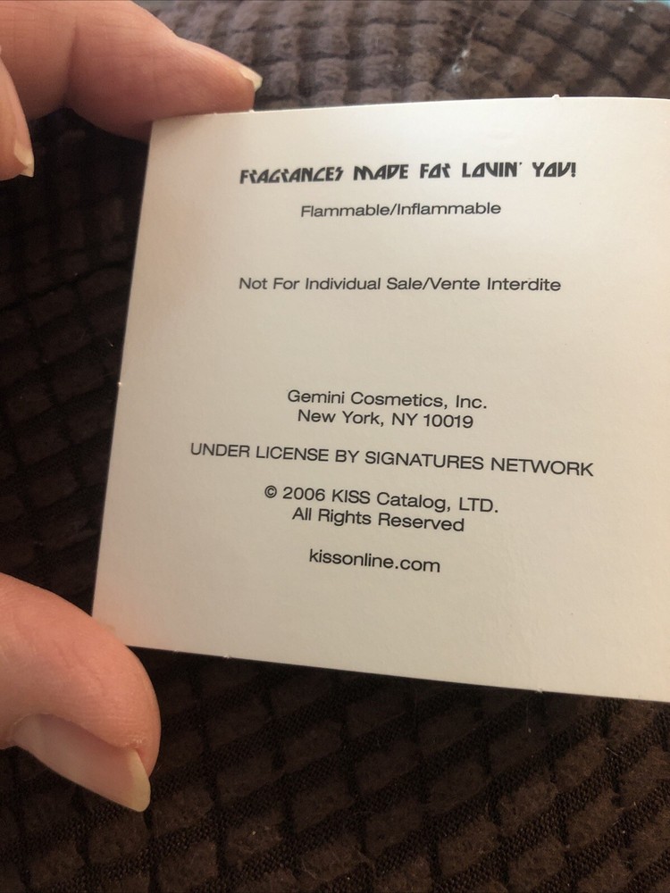 KISS Him Cologne Carded Sample Vial