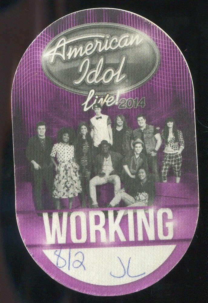 2014 American Idol Live Backstage Pass Working Caleb Johnson Mulvane KS