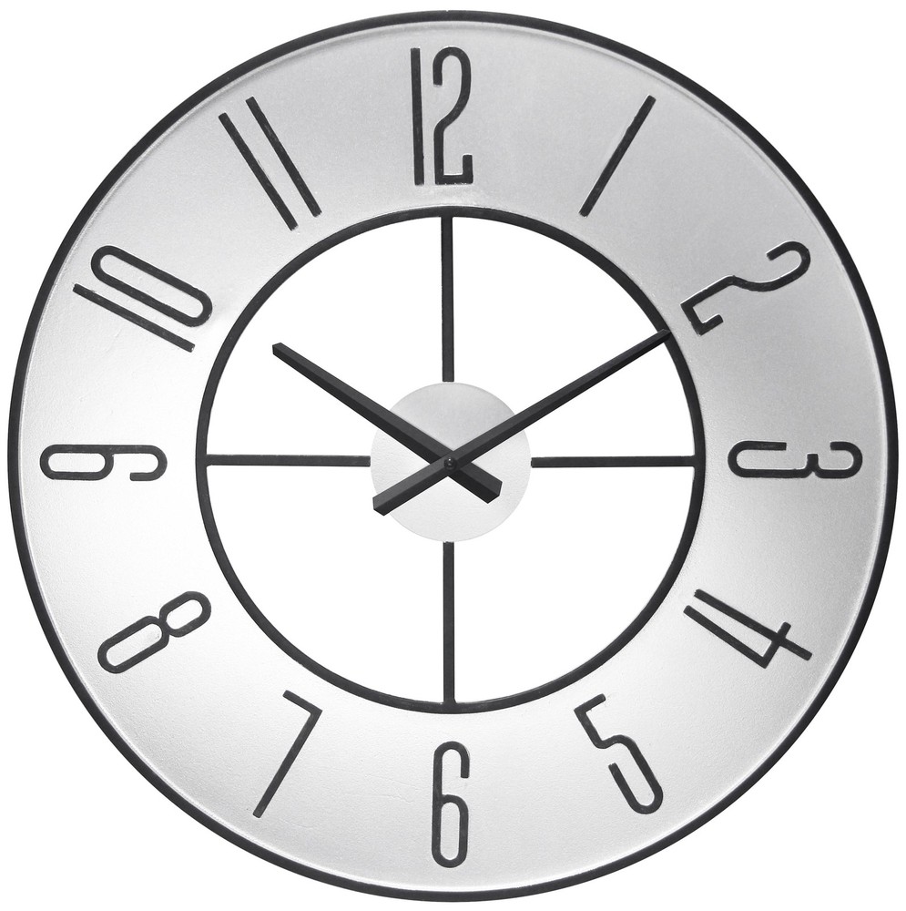 Infinity Instruments Metropolitan Metal 19.75" Indoor Wall Clock with Open Fa...