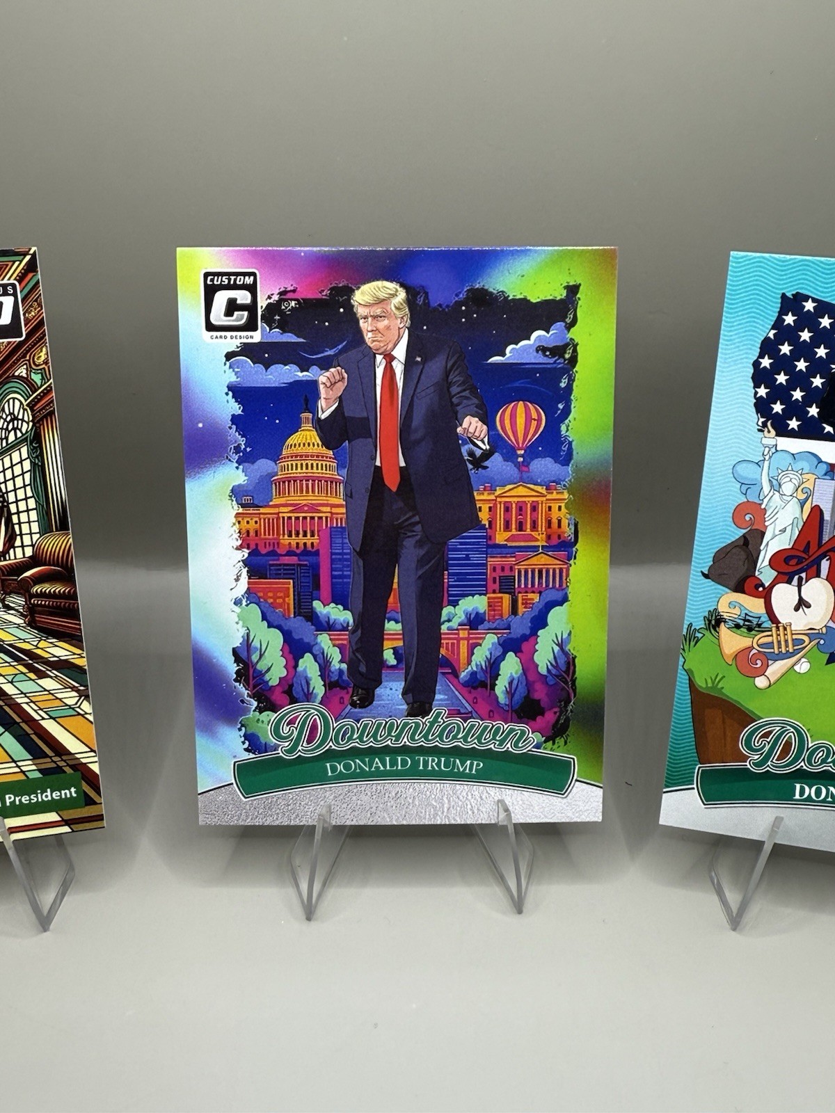 3 Card Lot Downtown Donald Trump Custom Cards Free Shipping